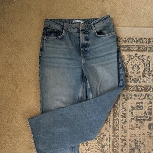 Zara Blue Straight Leg Jeans